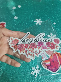 Image 3 of lgbtq sticker set - Lesbian