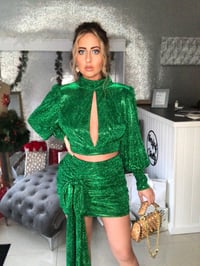 Image 4 of Green Glitter Two-Piece