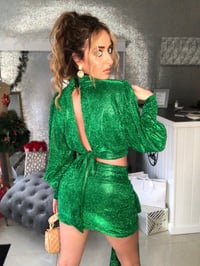 Image 5 of Green Glitter Two-Piece