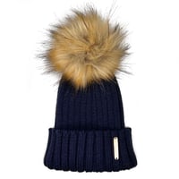 Navy Faux Fur Pomskii