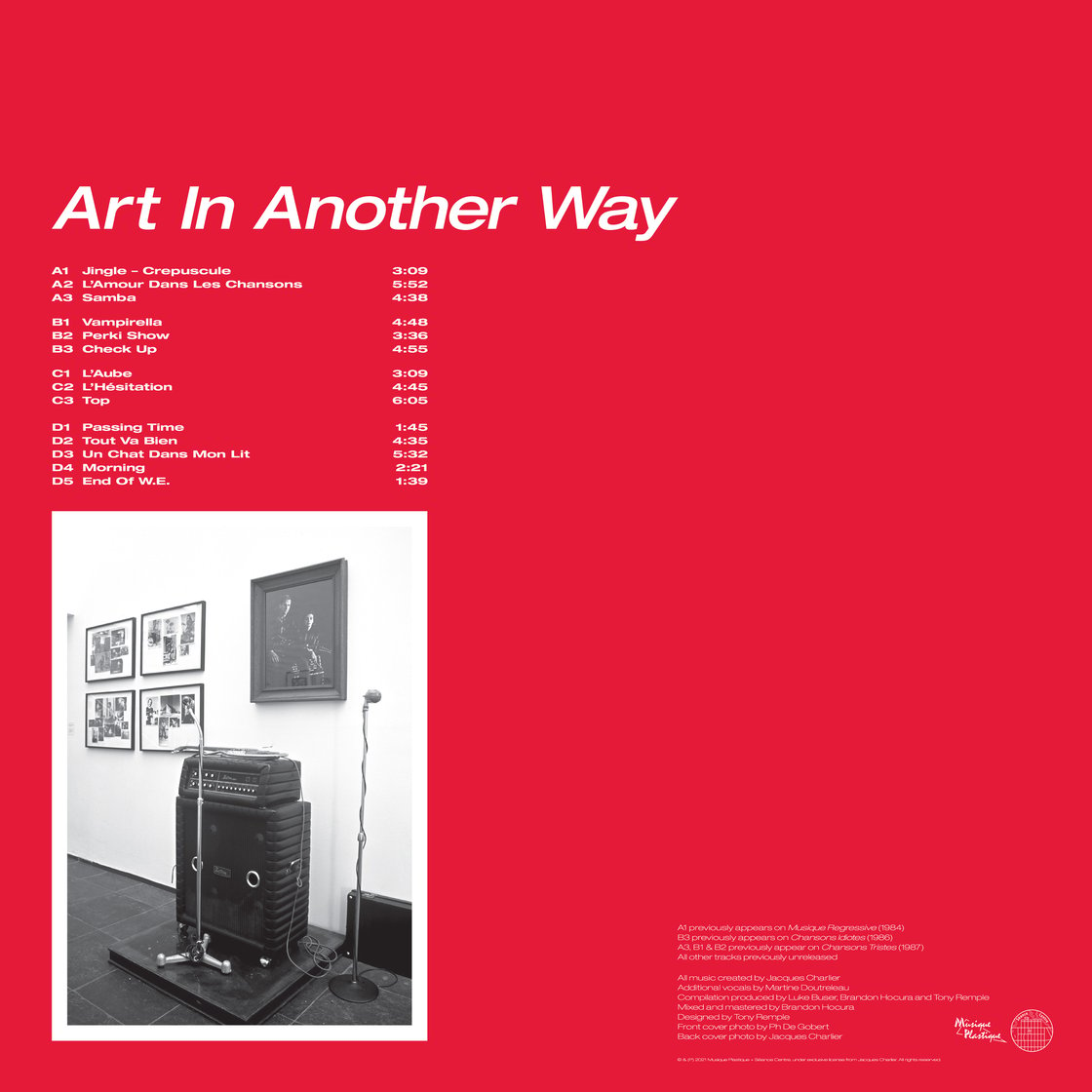 Image of (MP010 / 28SC) Jacques Charlier – Art In Another Way 2LP