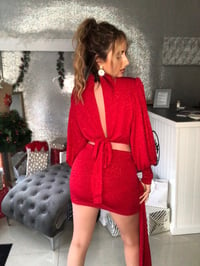 Image 4 of Red Glitter Two-Piece