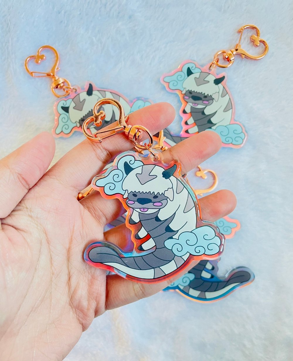 Image of ATLA "Appa" holographic keychain