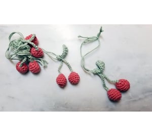 Image of Les Cerises - Paire de Cerises au Crochet