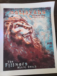 Matisyahu Gig Poster 2011 Fillmore Miami