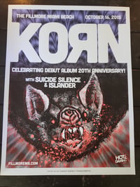Image 1 of Korn Gig Poster Fillmore Miami