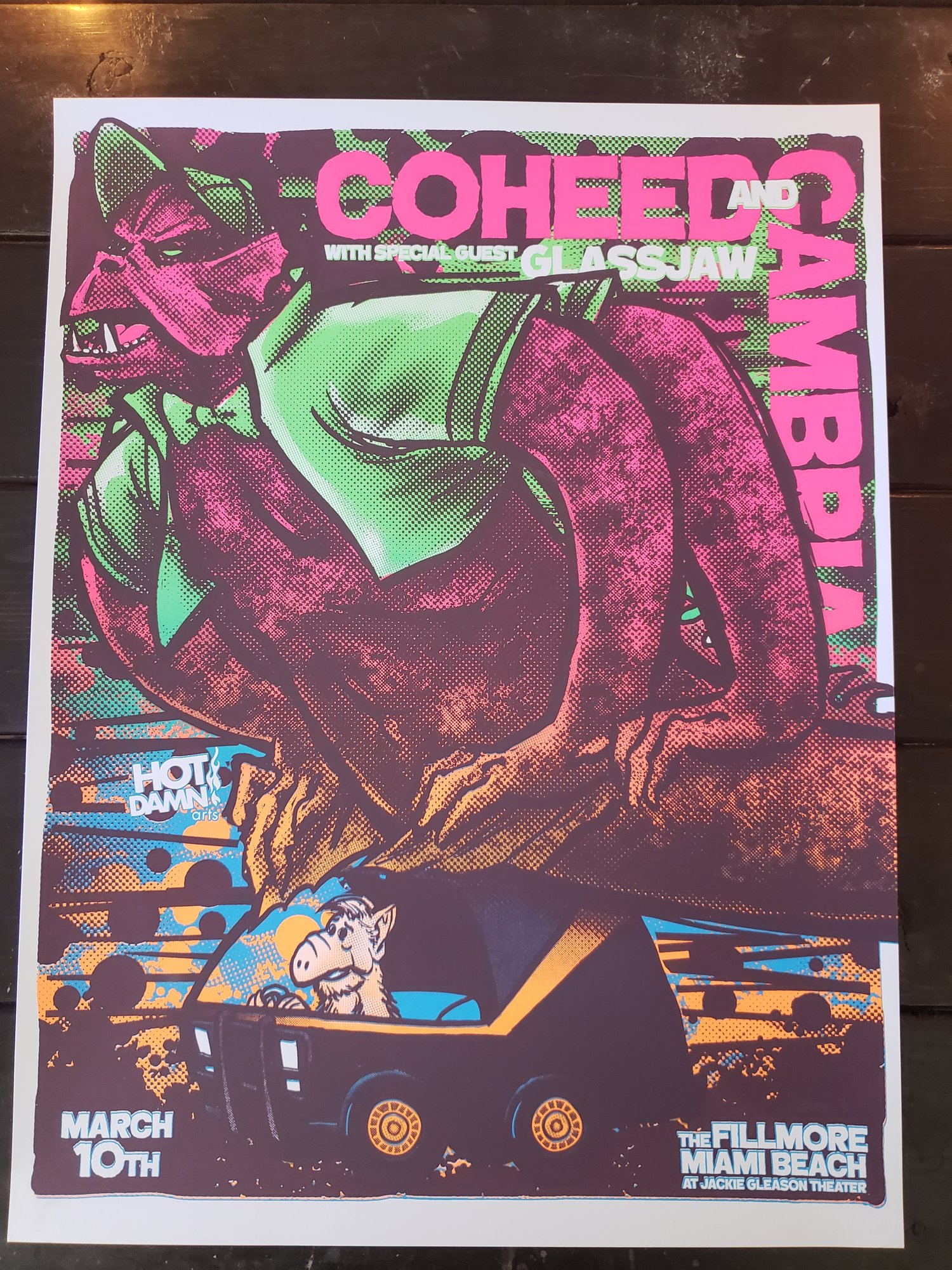 Coheed and Cambria Gig Poster Fillmore Miami
