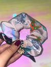 Orange Cat Scrunchie 