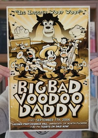 Image 2 of Big Bad Voodoo Daddy Gig Poster 11x17 Jacksonville 2006, Signed and Numbered