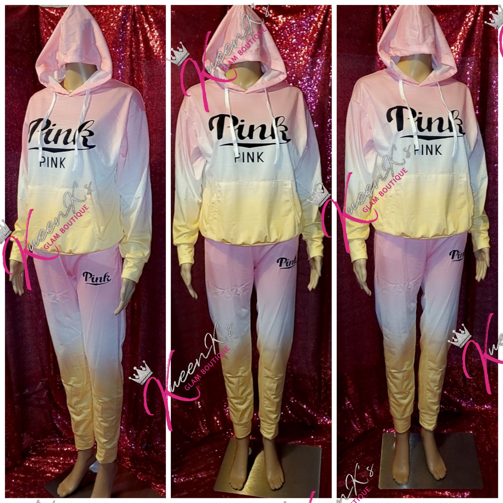 Victoria secret pink online jogging suits