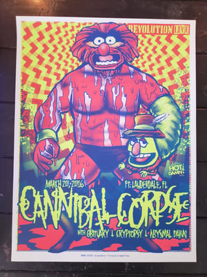 Cannibal Corpse Gig Poster 2016
