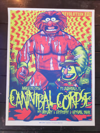 Image 1 of Cannibal Corpse Gig Poster 2016
