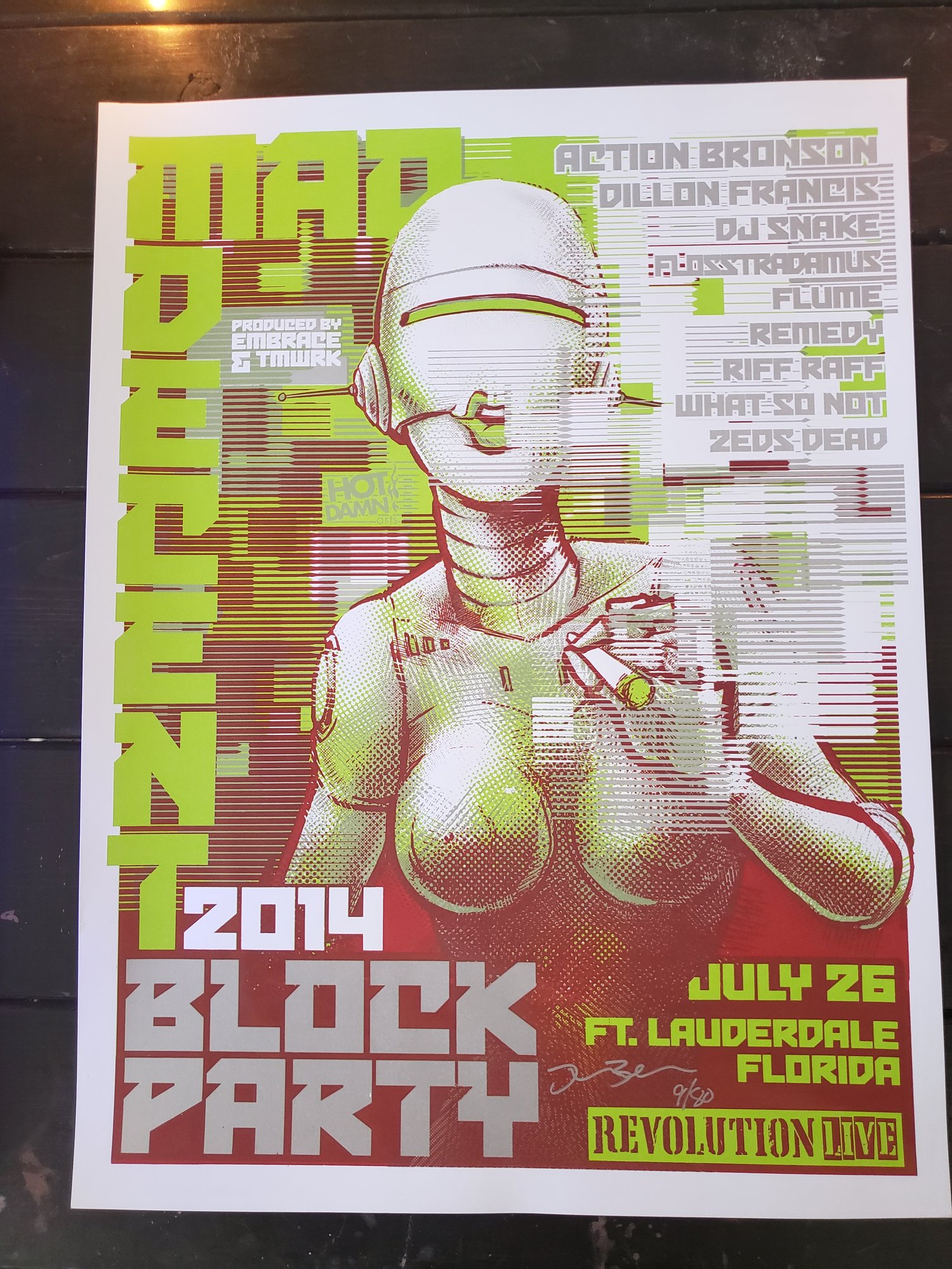 Mad Decent Block Party Gig Poster 2014