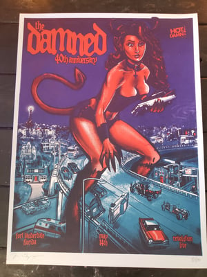The Damned Gig Poster 2016