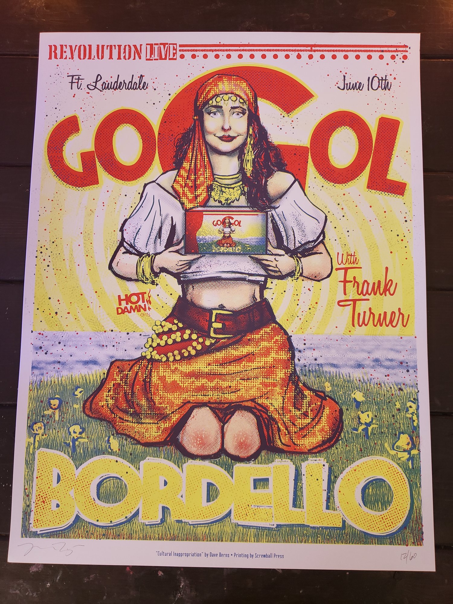 Gogol Bordello Gig Poster Fort Lauderdale 