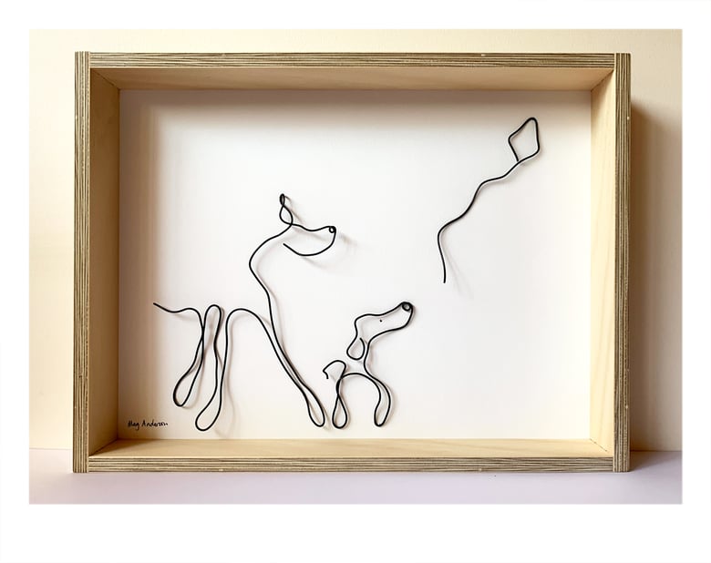 Image of Wire shadow box large: Oh, that's a gonner