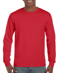 Image 2 of Adult 3XL HS Athletics Dream  heart 8400 Gildan Red long sleeve tee