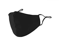 Image 2 of Adult Face mask black with adjustable straps with HS Cardinals