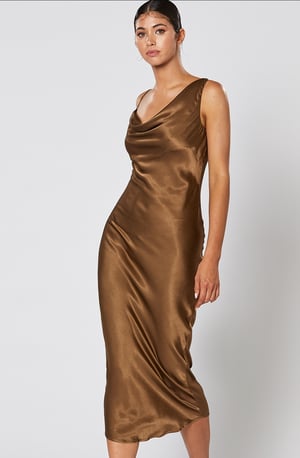 Image of CARA dress in COCOA by Winona Australia