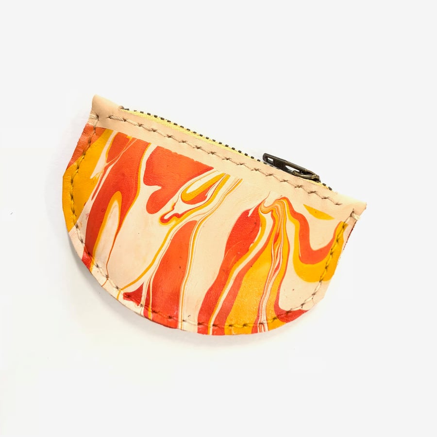 Image of Marbled Semi-Circle Coin Pouch Workshop