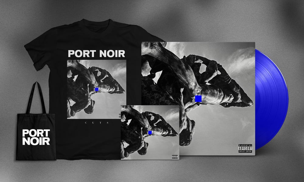 Image of Port Noir - Cuts Vinyl + CD Package (Vinyl, CD, T-Shirt, Bag)
