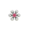 Bardot - Jewelled Replacement Screw Ball Flower Shape (Surgical Steel)
