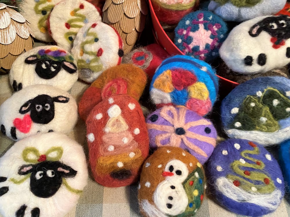 Image of Holiday Felted Artisan Soap
