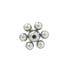 Bardot - Jewelled Replacement Screw Ball Flower Shape (Surgical Steel) Image 2