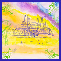 Image 1 of In The Park (light weight Faux Silk Scarf)