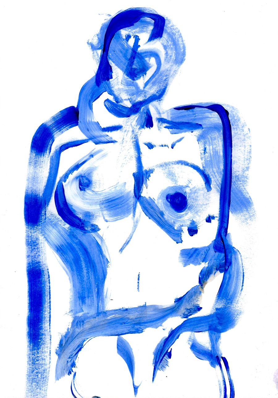Image of WOMAN IN BLUE