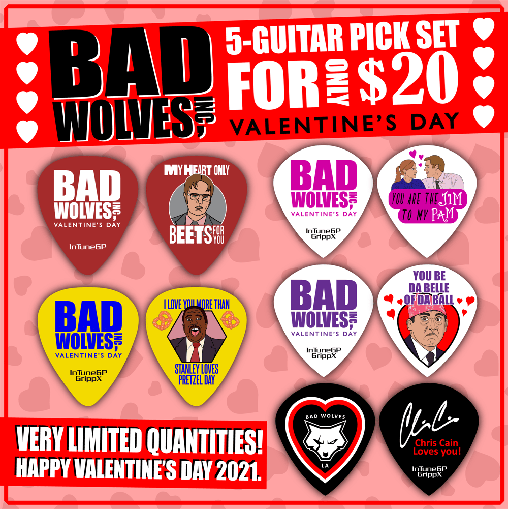 Bad Wolves Valentines Day Pick Set 