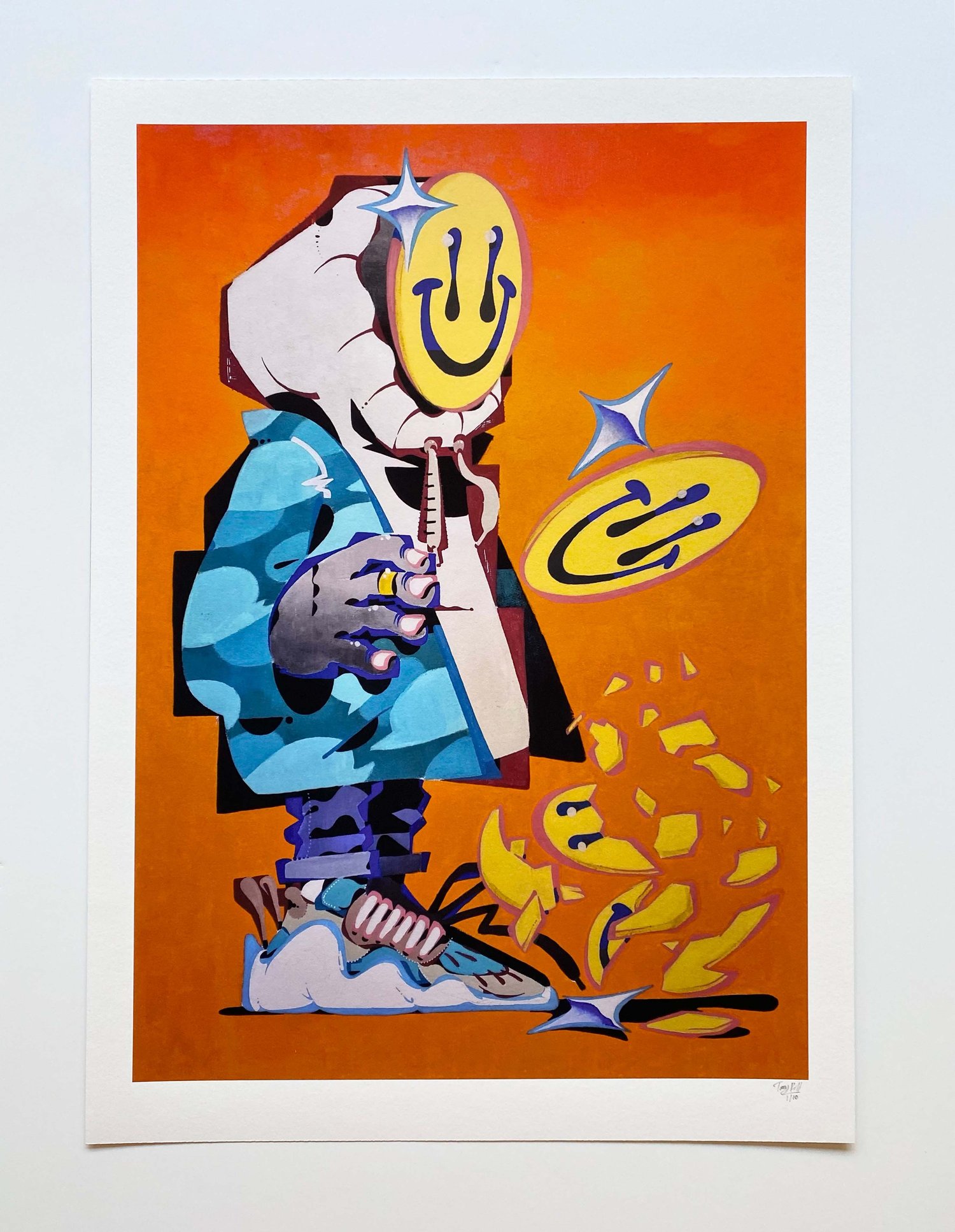 Image of 'Smiles for Sale' giclee print by Tony Riff  