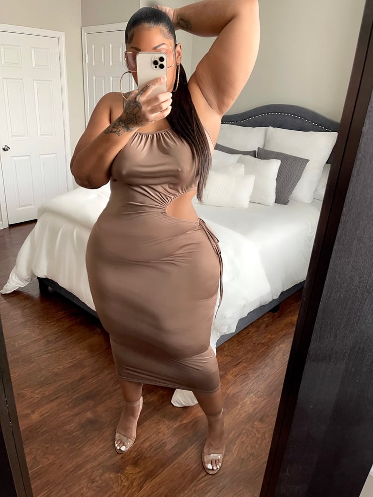 Image of Send Nudes Cut-Out Dress
