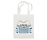 Image 2 of Totebag Marinière Je Peux Pas J'ai Piscine