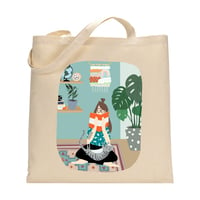 Totebag Fille Yoga Chat Cosy Home
