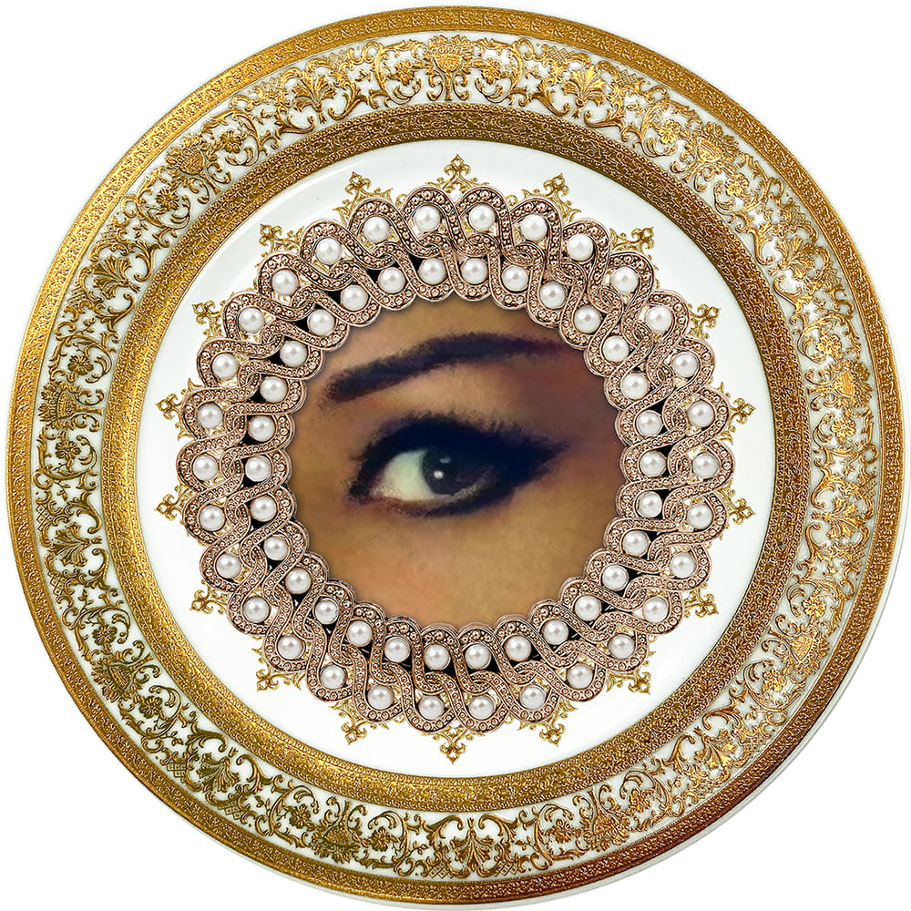 Image of Lover's Eye - Lola Flores - Fine China Plate - #0784