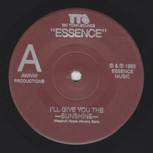 Image of ESSENCE I'll Give You the Sunshine" b/w "Deep in My Eyes" 7" REISSUE