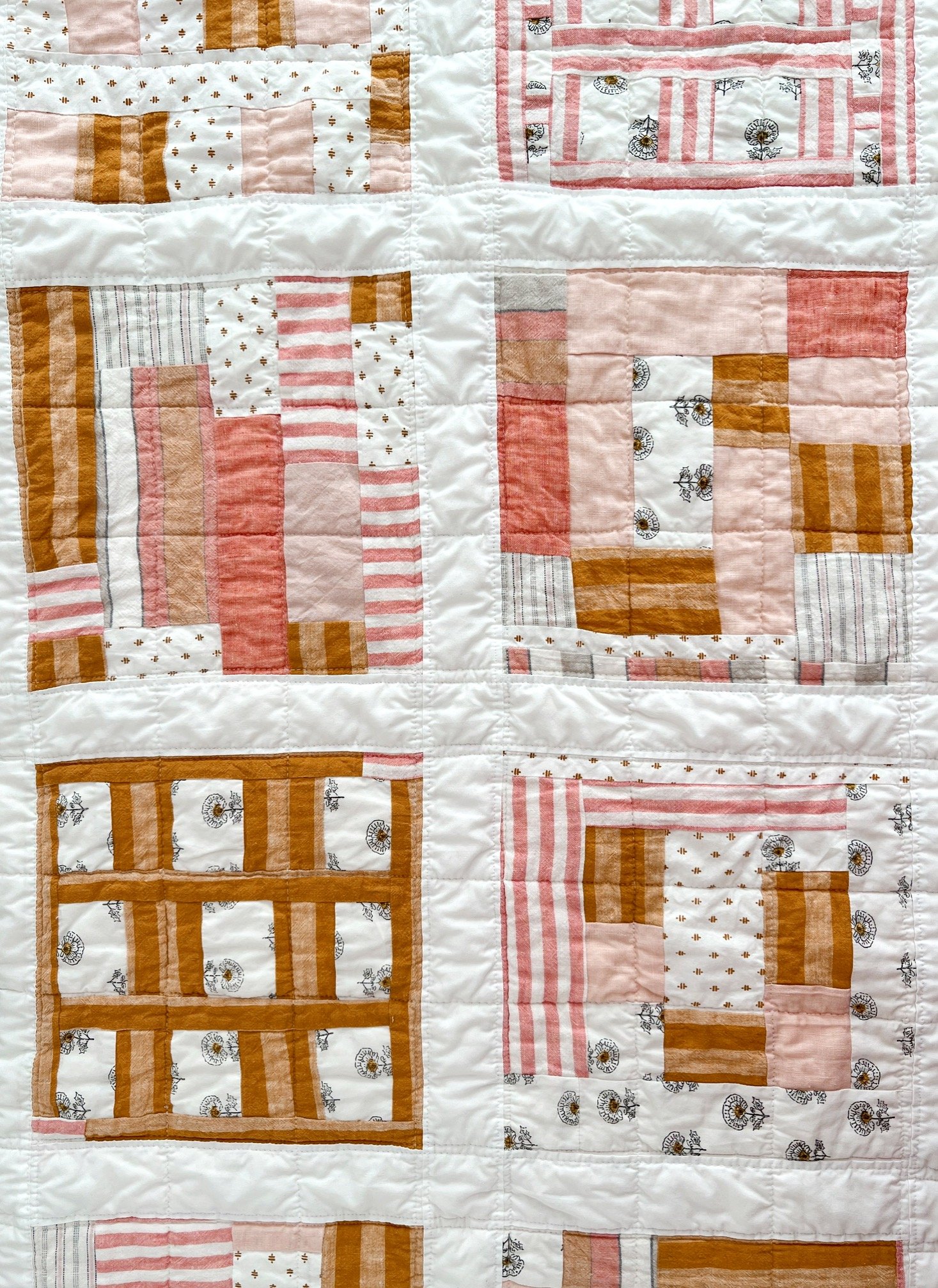 Image of Drawn Together Patchwork Quilt 