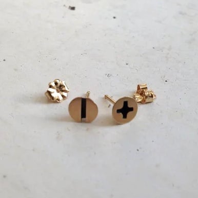 Image of Small gold screws