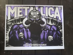 METALLICA Gig Poster 2017 Miami 