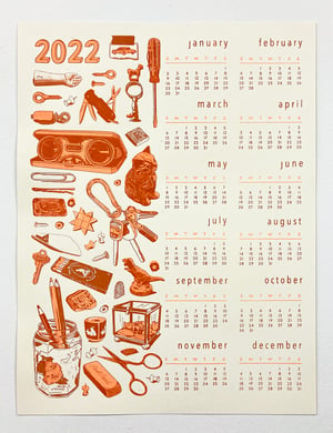 2022 calendar poster