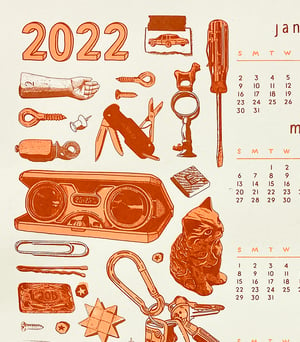 2022 calendar poster