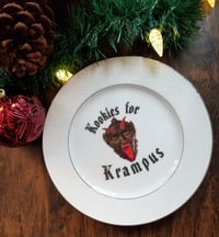 Krampus cookie plate