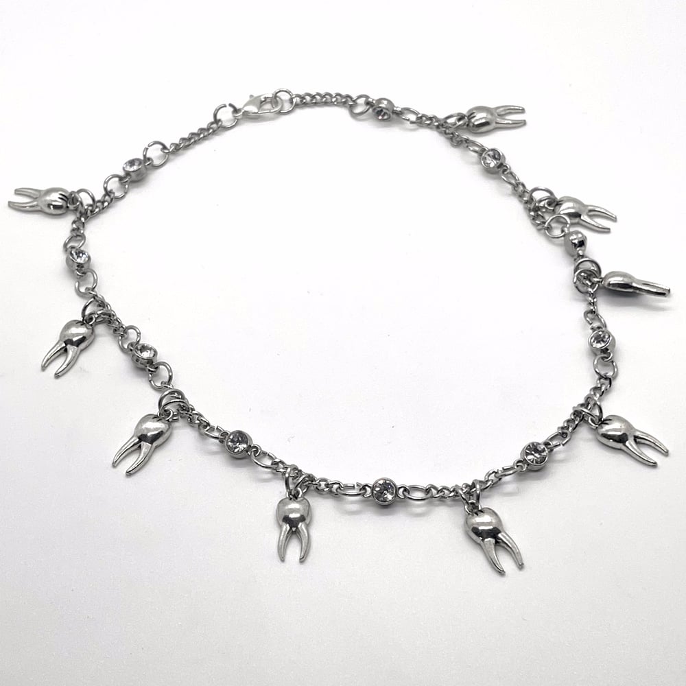 Bejeweled Teeth Choker