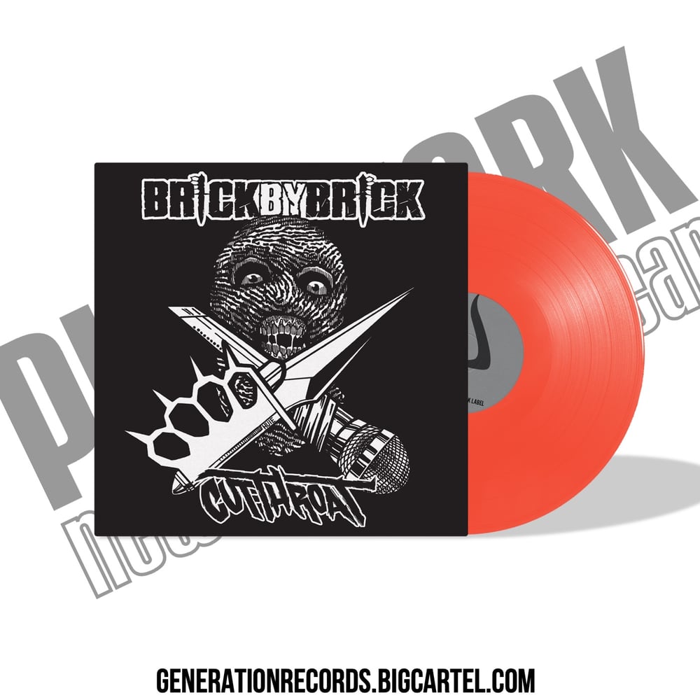 Image of Brick By Brick/ Cutthroat Split 7” Generation Records Exclusive Neon Orange Vinyl Pre-order!