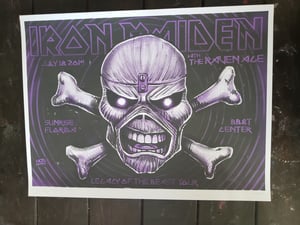 Iron Maiden Gig Poster 2019 Fort Lauderdale 