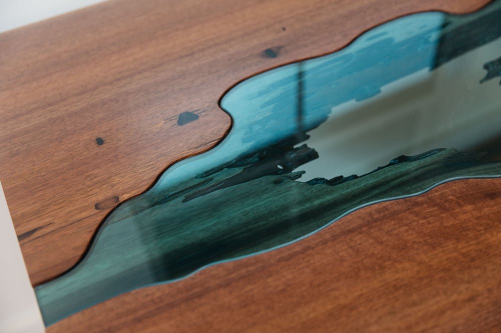 Image of black walnut lake desk “a”