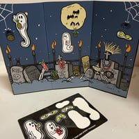 Image 5 of SPOO-TIKI "Tombstone Gray" & Orange 28 oz 9" Tiki Mug + Extras!