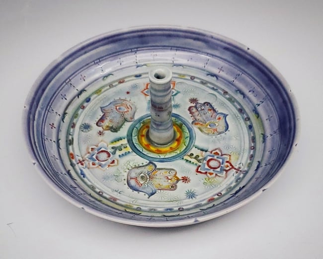 Hamsa Ring Holder/Incense Burner Dish