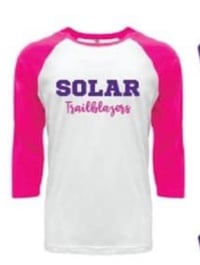 Solar Prep Girls Fundraiser Pink Raglan